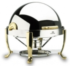 Chafing dish rond pieds laiton