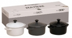 Set 3 mini cocottes LE CREUSET matière