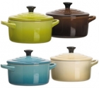 Set 4 mini-cocottes LE CREUSET pastels