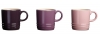 Coffret 3 tasses espresso glamour Le Creuset