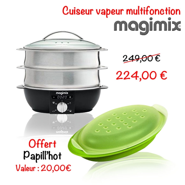 Cuit vapeur Magimix multifonctions cuiseur vapeur Cuisin'Store