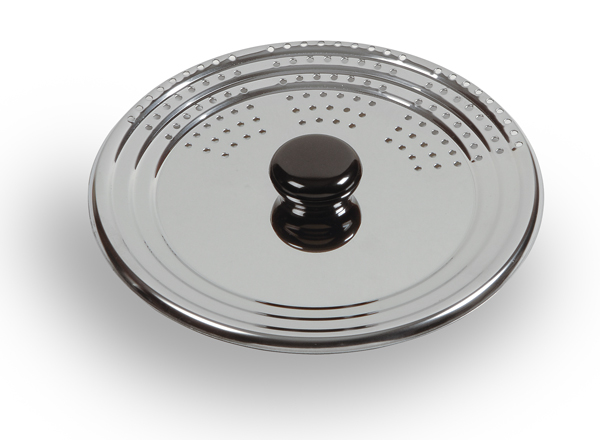 Couvercle Passoire Multi-Tailles BAUMALU - Acier Inoxydable - Pour Casseroles 28-32 Cm