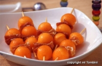 Recettes de cuisine : Brochettes de melon au jambon cru