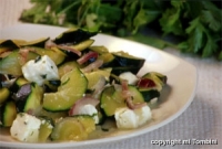 Recettes de cuisine : Courgettes à la feta et à la coriande