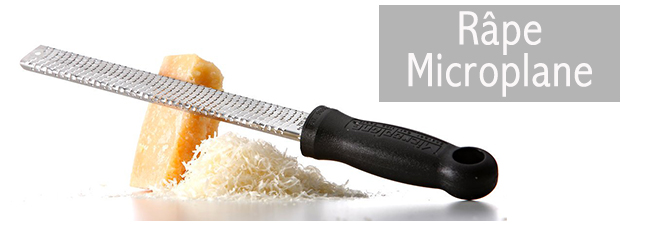 Microplane Râpe de Cuisine Double Tranchant pour Fromage à pâte