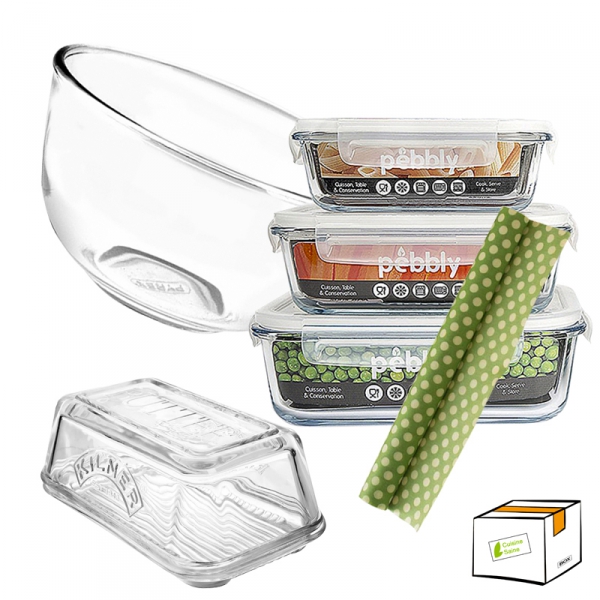 Saladier Pyrex® en verre 21 cm avec couvercle, Prep & Store