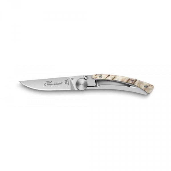 Couteau de poche Manche Corne de Bélier Liner Lock Le Thiers Claude Dozorme