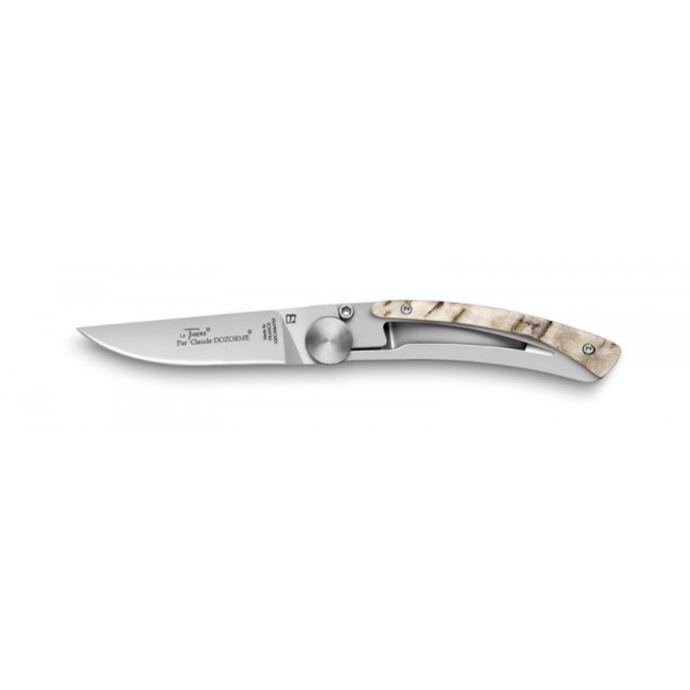 Couteau de poche Manche Corne de Bélier Liner Lock Le Thiers Claude Dozorme