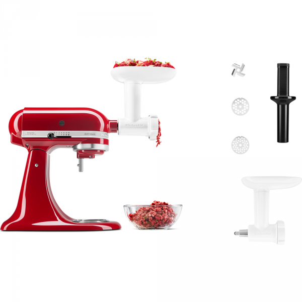 Kit 3 accessoires hachoir + tranchoir + passoire à fruits Kitchenaid