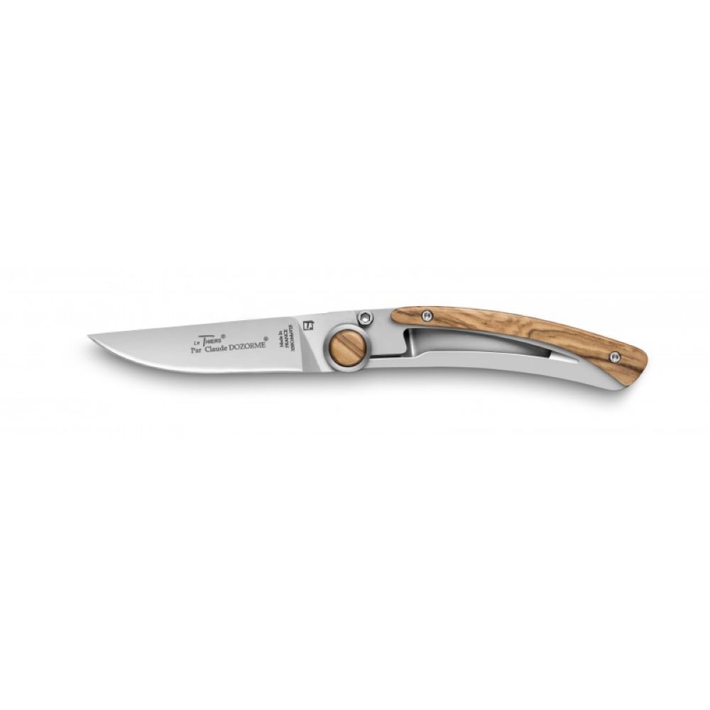 Couteau de poche Manche Olivier Liner Lock Le Thiers Claude Dozorme