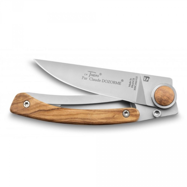 Couteau de poche Manche Olivier Liner Lock Le Thiers Claude Dozorme