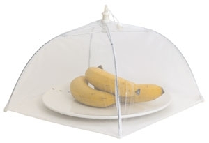 2 Cloches Alimentaires Pliables Anti-Mouches - 32x32cm, Maille Aérée Pour Protection Nourriture Extérieur