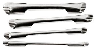 Lot 4 gouges cannelées