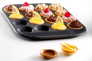 Moule pour réaliser des tartes et tartelettes circulaires, 2 formats  disponibles pour réaliser une tarte ou de mini tartelettes