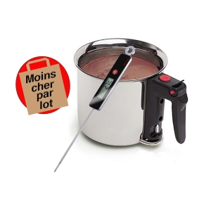 140x140 - Lot saucier bain marie + thermomètre électronique