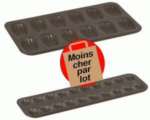 Moule 6 Madeleines XXL Anti-Adhésif Obsidian Gobel - ,  Achat, Vente