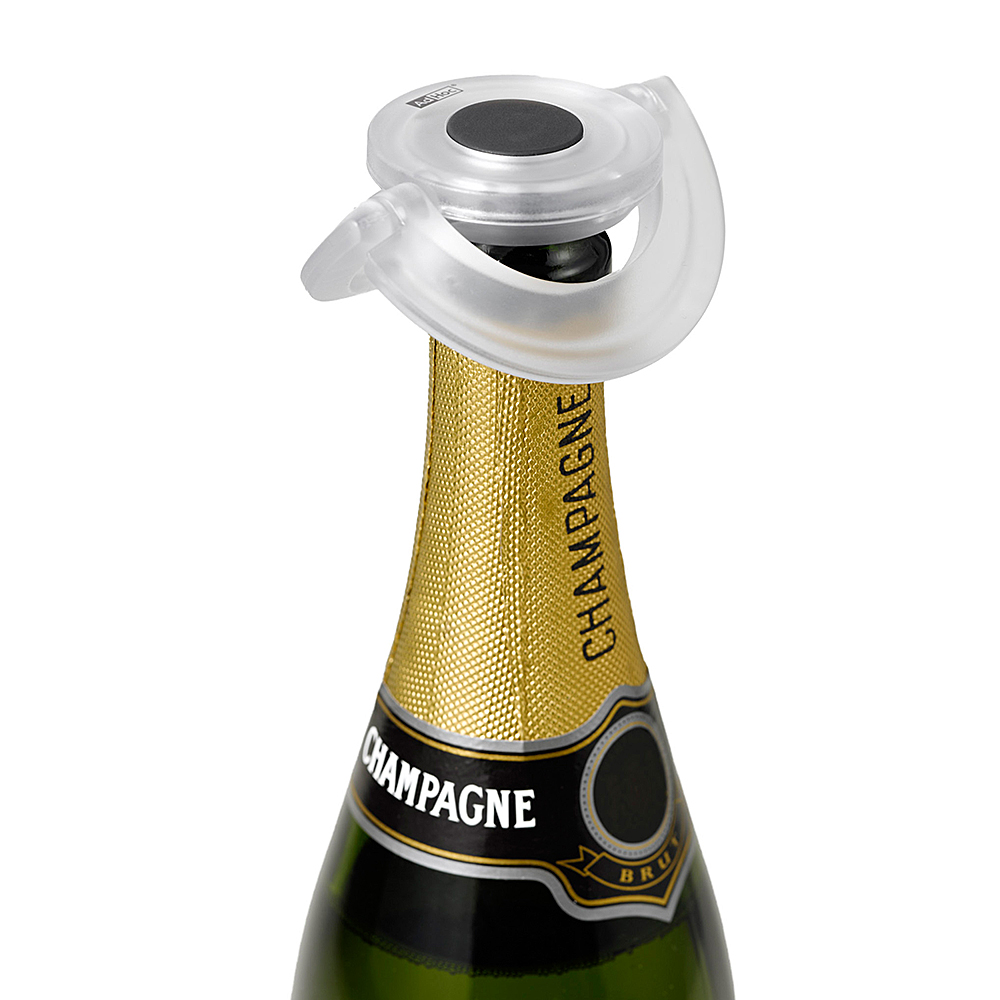 WOTOR Bouchon Champagne et Bouchon Bouteille vin Acier Inoxydable,  réutilisable, avec Silicone Résistant aux fuites Restez Frais Paquet de 2  (Noir) : : Cuisine et Maison