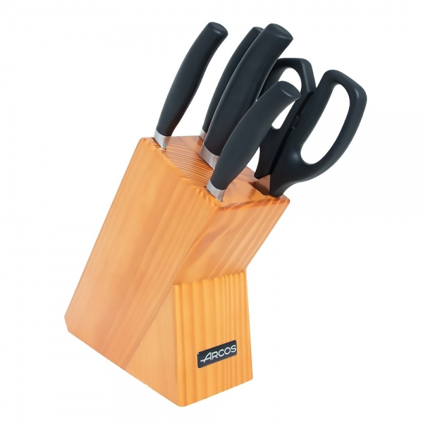 Bloc Couteaux 4 pcs + ciseaux Clara Arcos