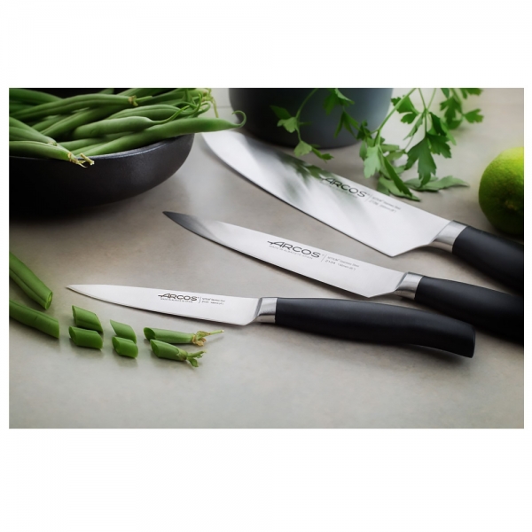 Bloc Couteaux 4 pcs + fusil Clara Arcos