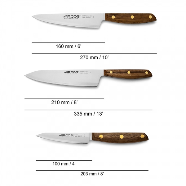 Couteau de chef Nordika Arcos lame en inox 21cm