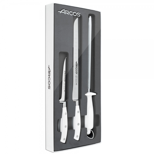 Coffret Découpe Jambon Riviera Blanc Arcos