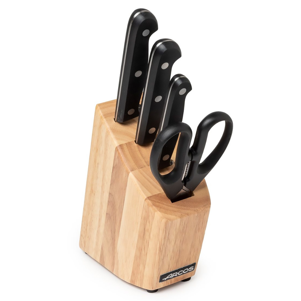 Bloc Couteaux 3 pcs + ciseaux Universal Arcos