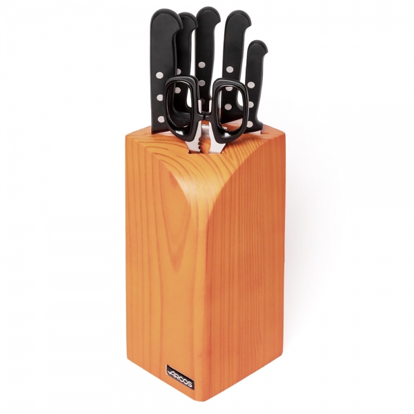Bloc Couteaux 5 pcs + ciseaux Universal Arcos