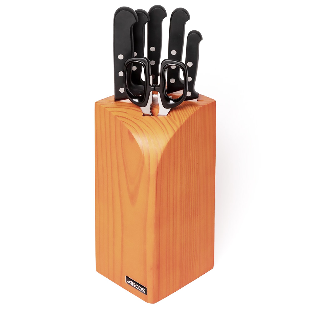 Bloc Couteaux 5 pcs + ciseaux Universal Arcos