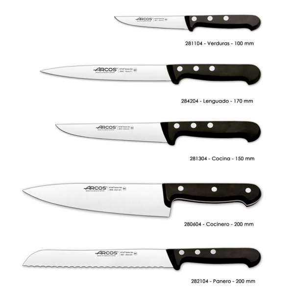 Bloc Couteaux 5 pcs Universal Arcos