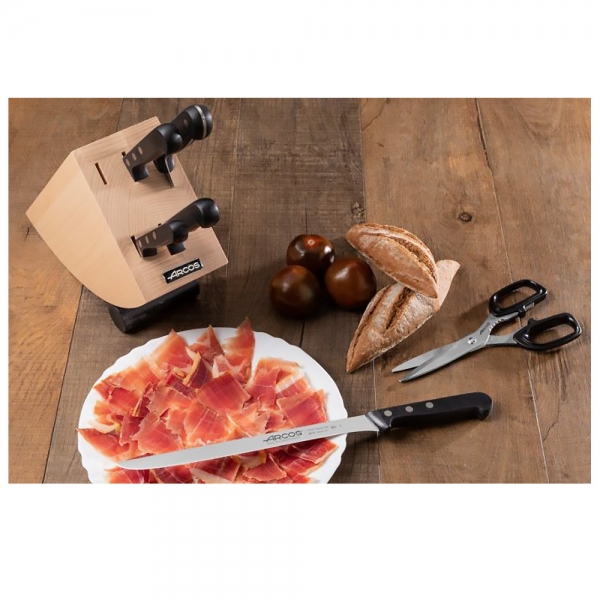 Bloc Couteaux 5 pcs + ciseaux Universal Arcos