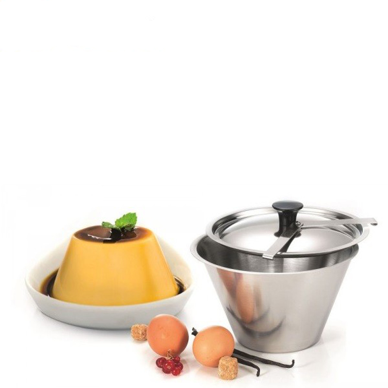 Moule à flan avec couvercle inox 16 cm Ibili