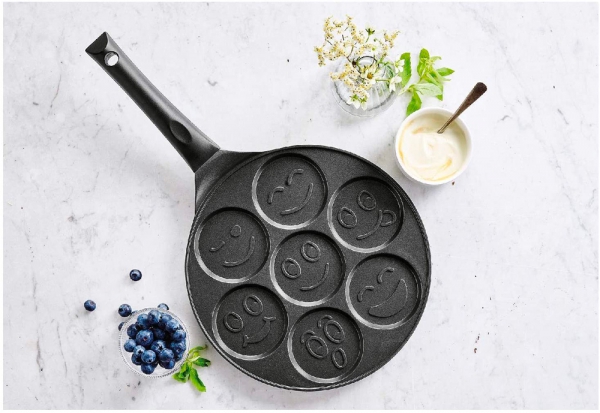 Poêle à Blinis Smiley Anti-adhésive Kitchen fun
