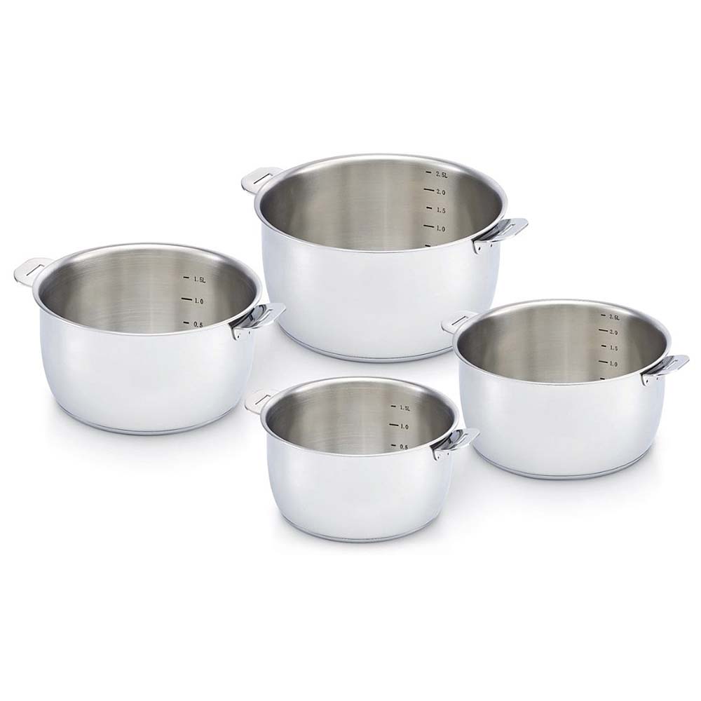 Lot de 4 Casseroles Inox Beka Select