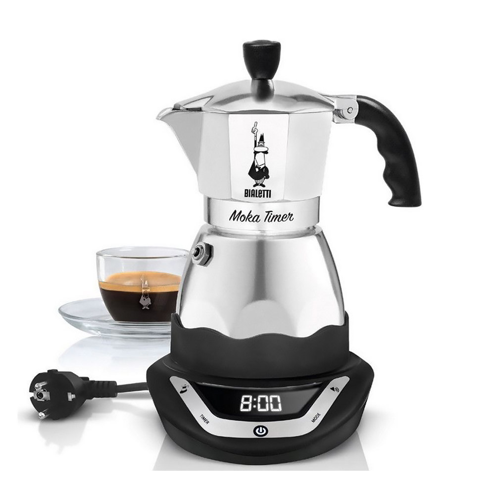 Cafetière Italienne Electrique Moka Timer Bialetti