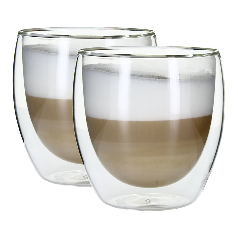 6 verres double paroi Pavina Bodum en verre transparent 35cl