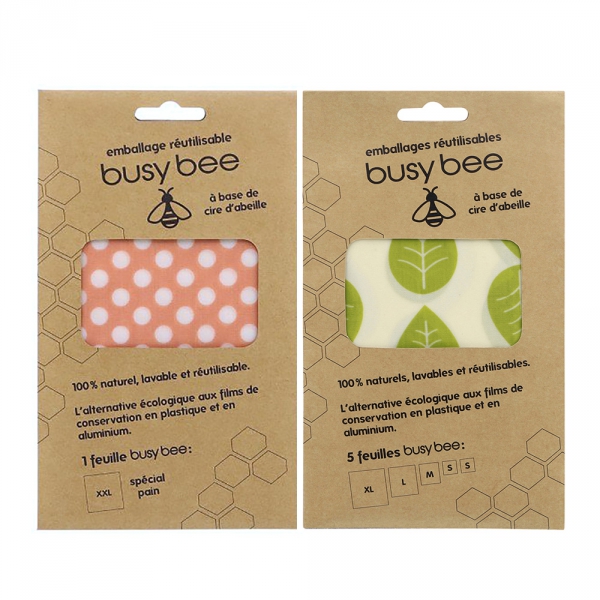Feuille Emballage Cire d'Abeille Busy Bee