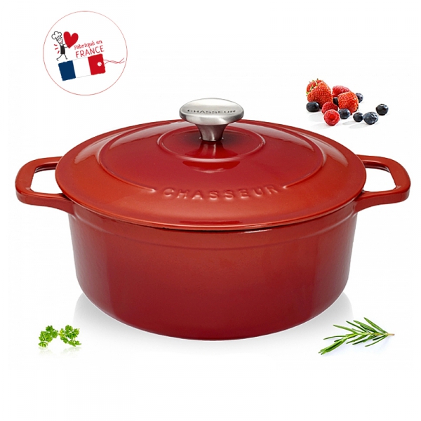 Cocotte fonte Chasseur ronde