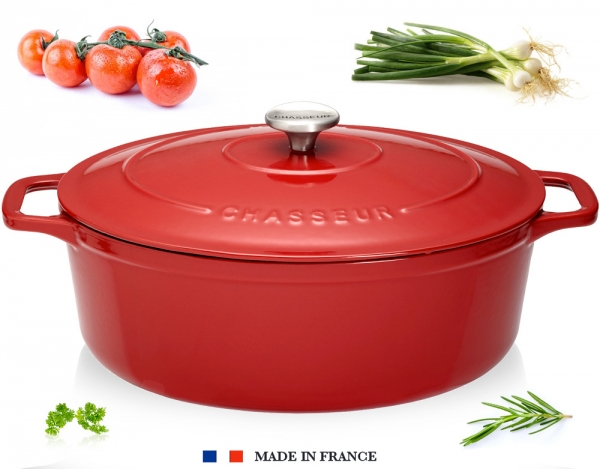 Cocotte fonte Chasseur ovale