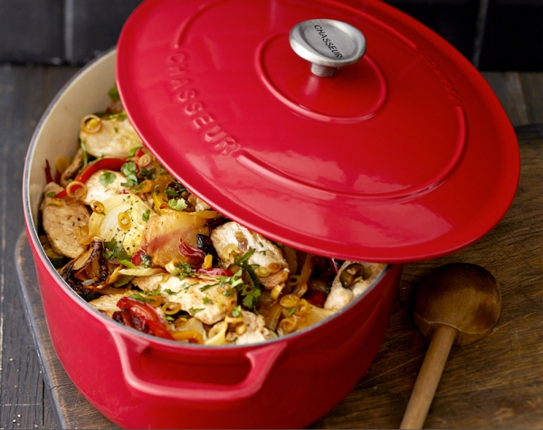 Cocotte fonte Chasseur ovale