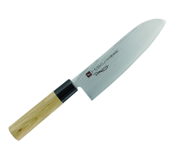 Couteau japonais santoku 17 cm Haiku Damas Chroma