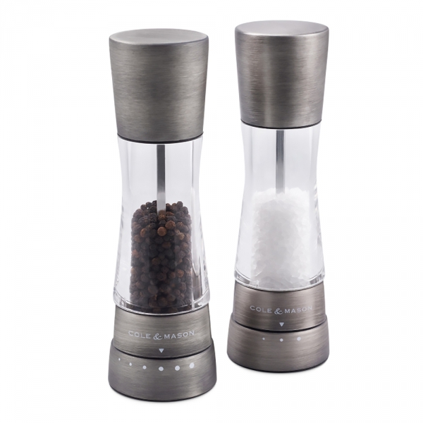 Coffret Moulin Poivre & Sel Titanium Derwent Cole & Mason