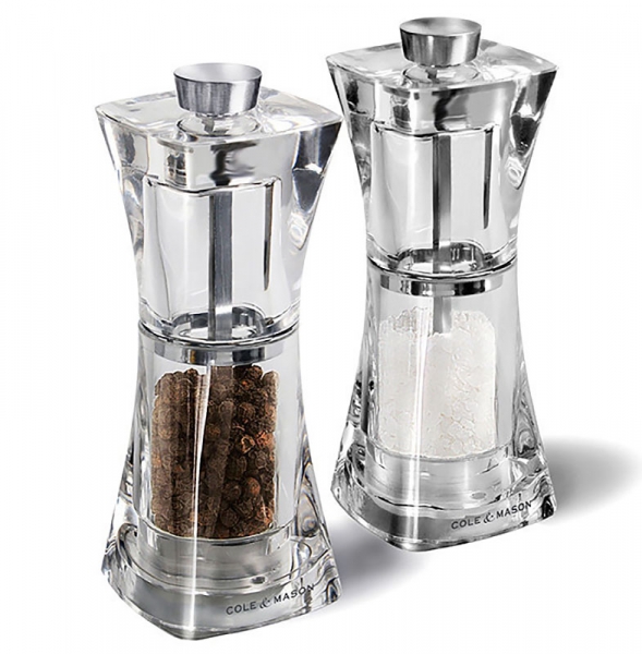 Set de 2 moulins poivre / sel Crystal Cole & Mason