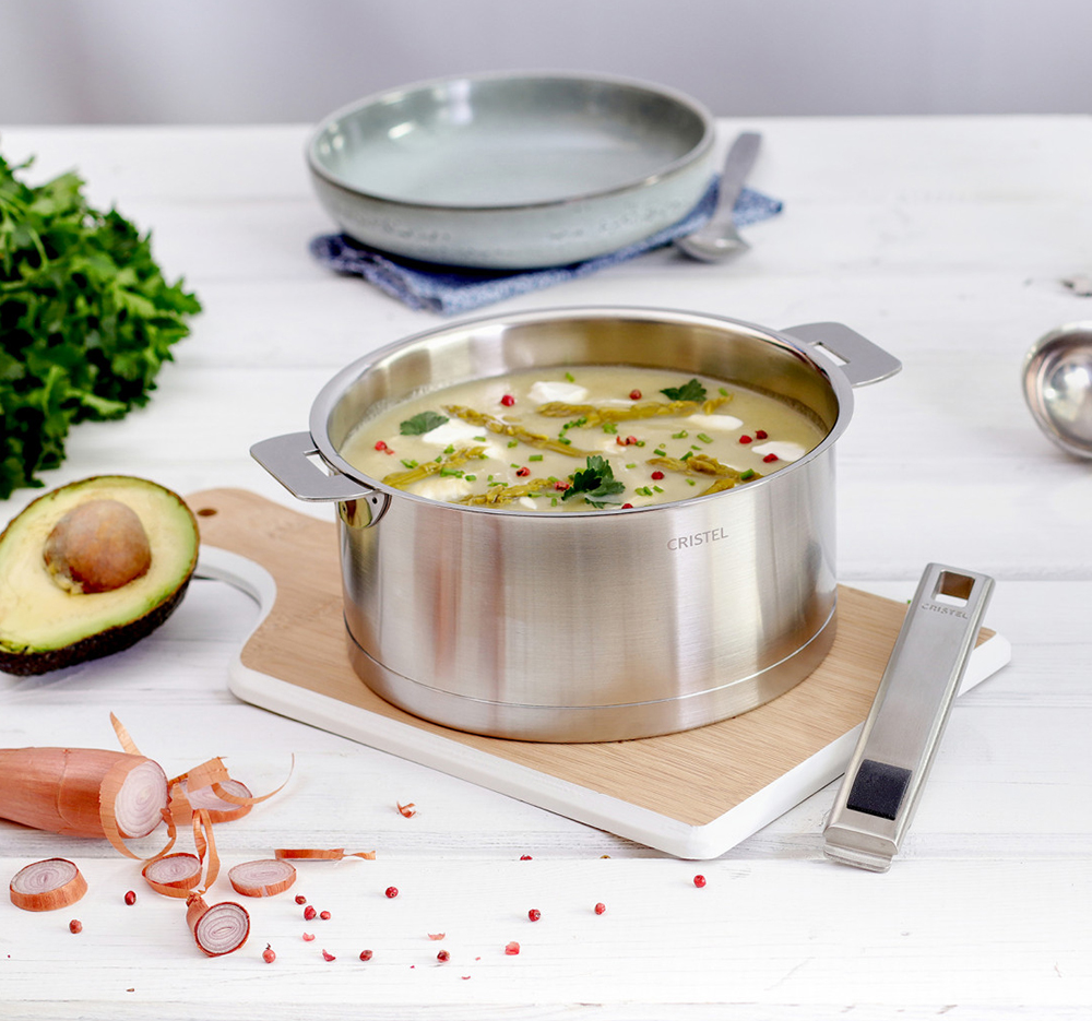 Casserole Cristel Strate amovible Casserole inox Cuisin'Store