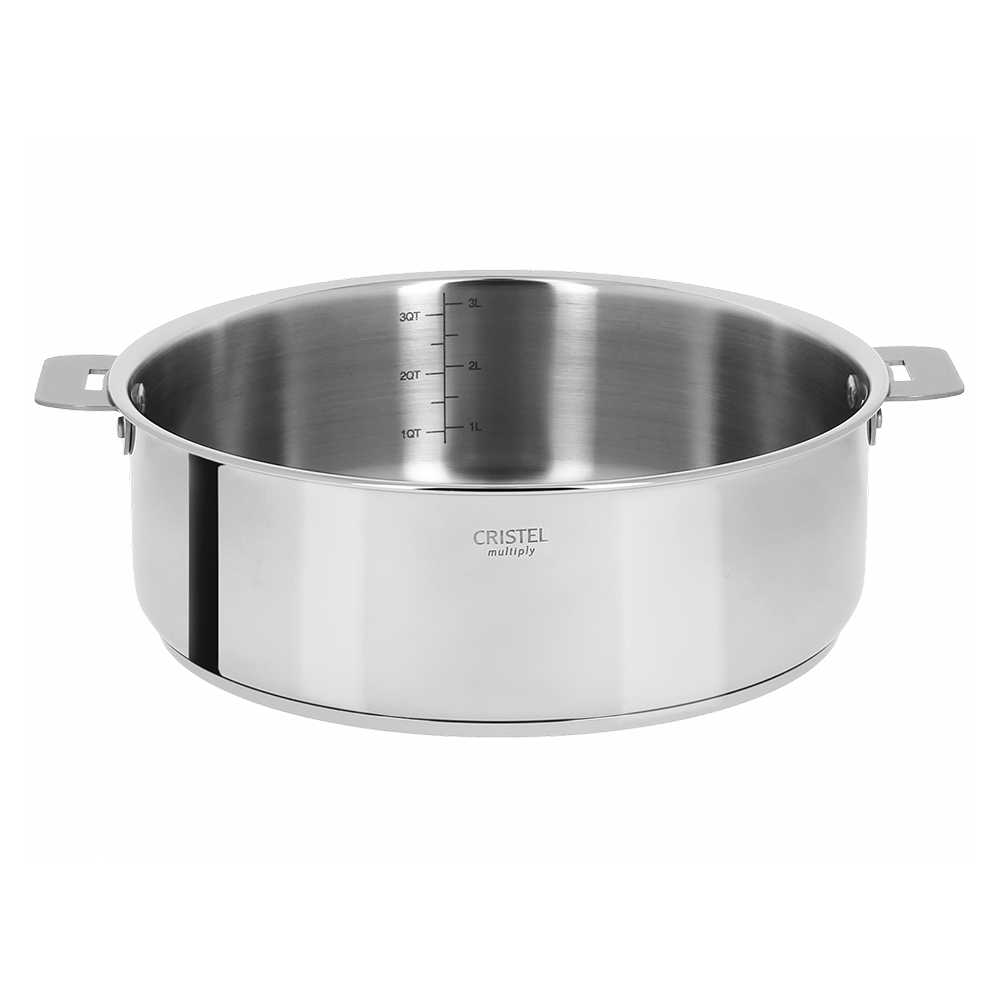 Poêle inox amovible Casteline 24 cm - Cristel