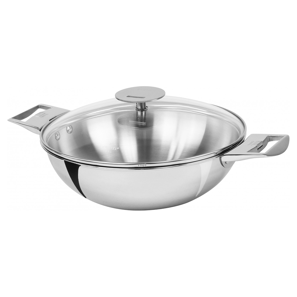 Wok inox 24 cm Casteline amovible - Cristel