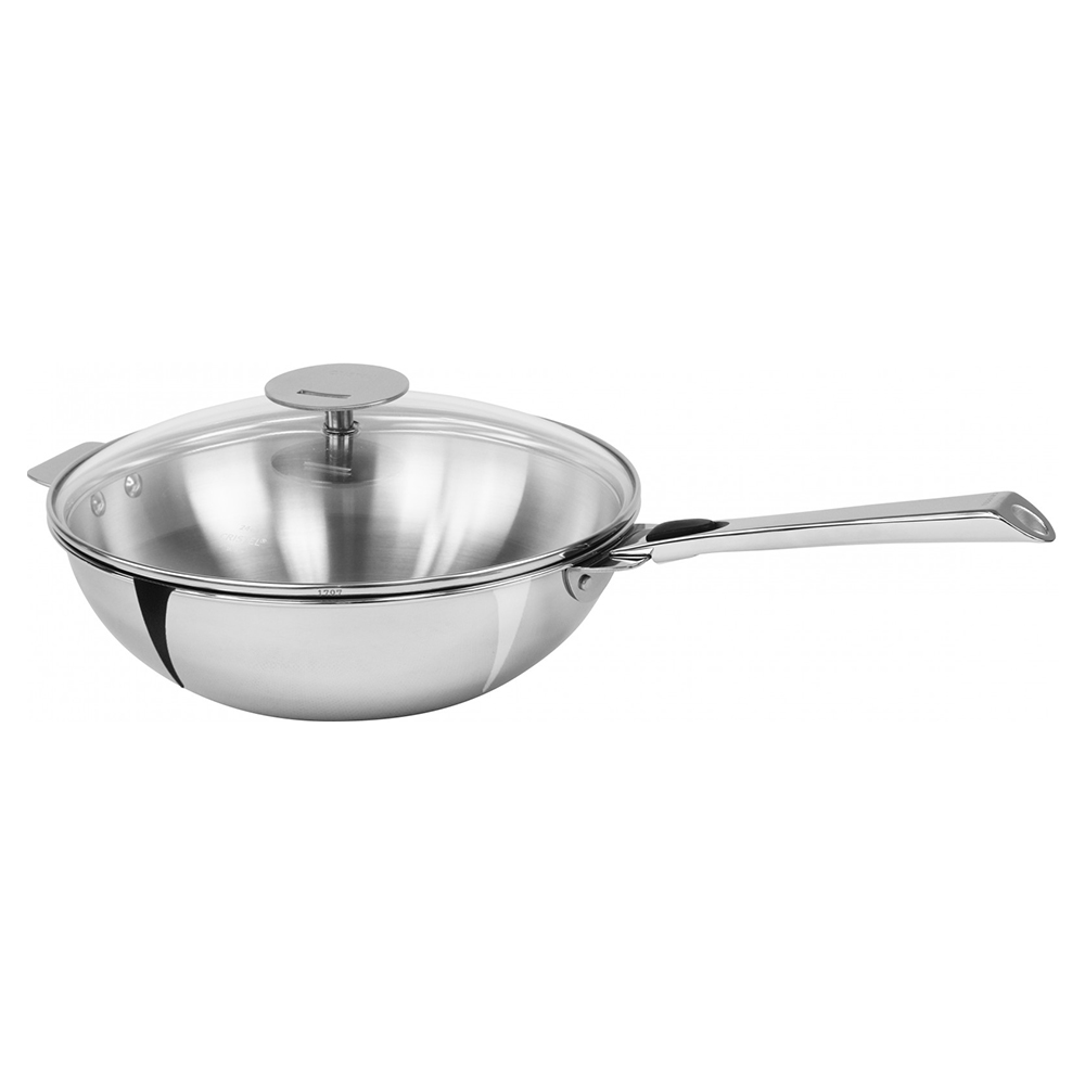 Wok inox 24 cm Casteline amovible - Cristel