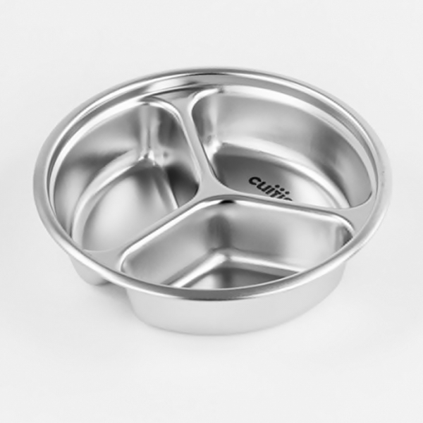 Boîte hermétique Inox ronde 2 compartiments Cuitisan