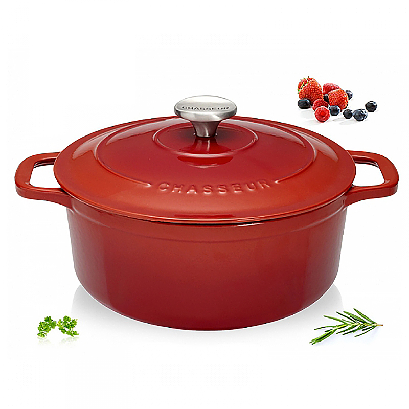 Cocotte fonte Chasseur ronde