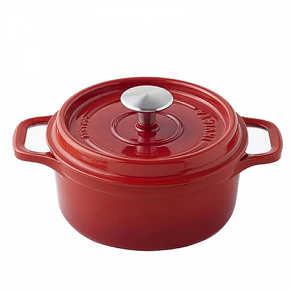 Cocotte fonte Invicta réserve d'eau ronde - cocotte fonte