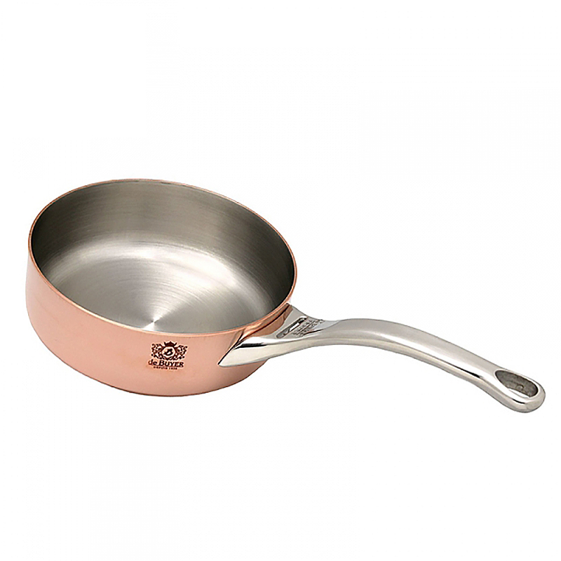 de Buyer Prima Matera sauteuse en cuivre 28 cm couvercle Inox